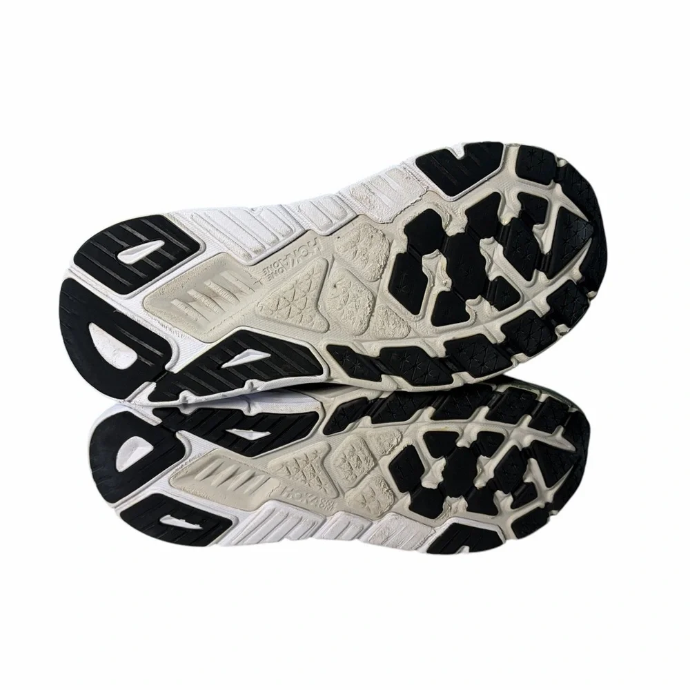 Hoka One One Arahi 6 Men's Black/White Mesh Athletic Sneakers  Sz 10.5
